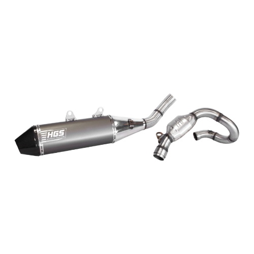 Exhaust HGS Honda CRF 450 R (21-26) complete - Carbon end cap CF-421-CCG