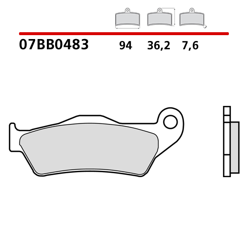 Brake pads Brembo Husaberg 250 TE (11-14) front genuine 07BB0483
