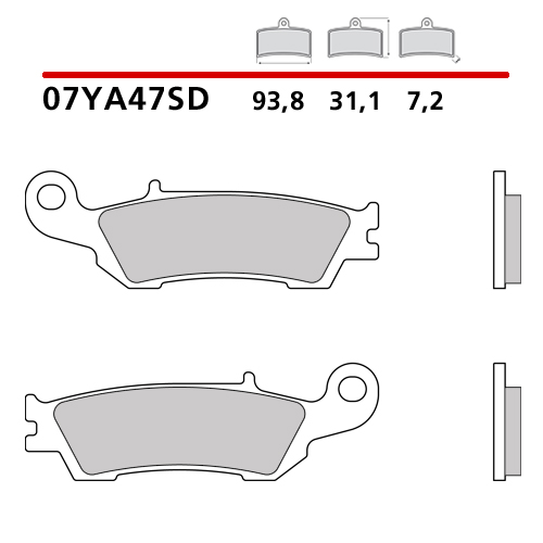 Brake pads Brembo Fantic 125 XE (21-22) front standard 07YA47SD