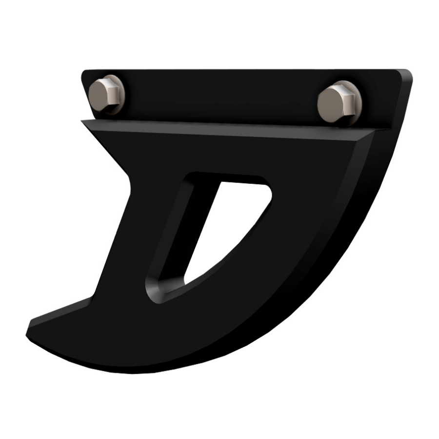 Disc Guard rear DTC Kawasaki KX 125 (03-08) black 92065A0300