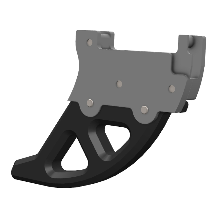 Disc Guard rear DTC Gasgas 250 EC (10-20) black 92179A0301