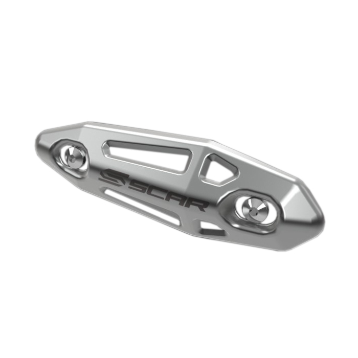 Universal aluminum 4-stroke exhaust header guard Scar Universal aluminum 4-stroke exhaust header guard Scar