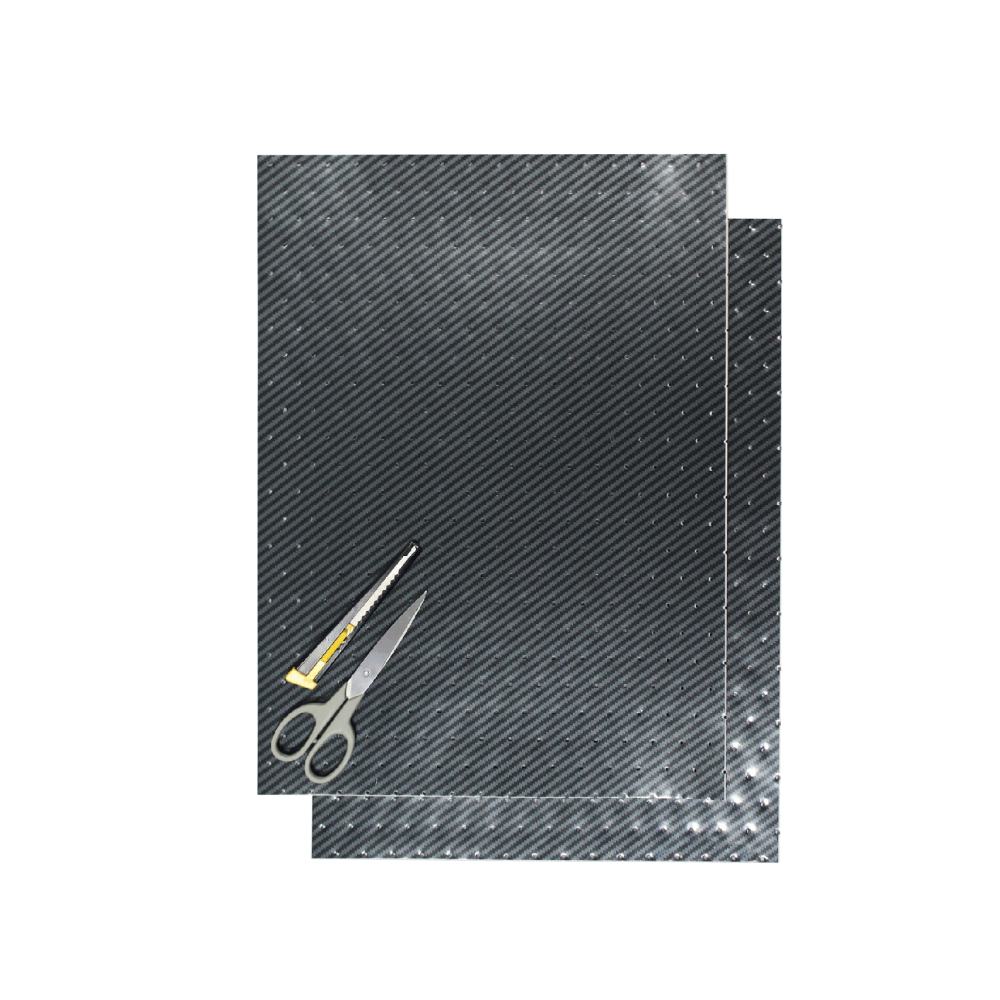 Crystall adhesive sheets carbon look with holes Crystall adhesive sheets carbon look with holes