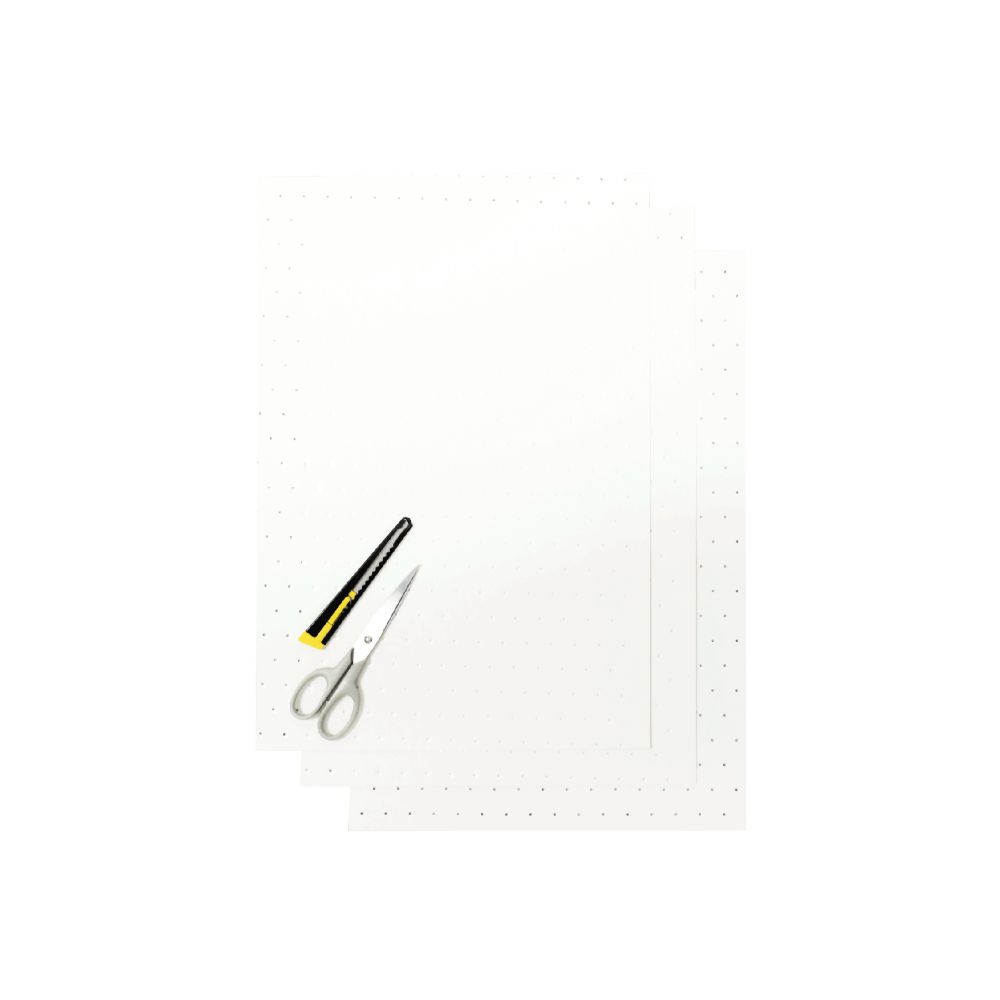 Crystall adhesive sheets white with holes BL-5052/10