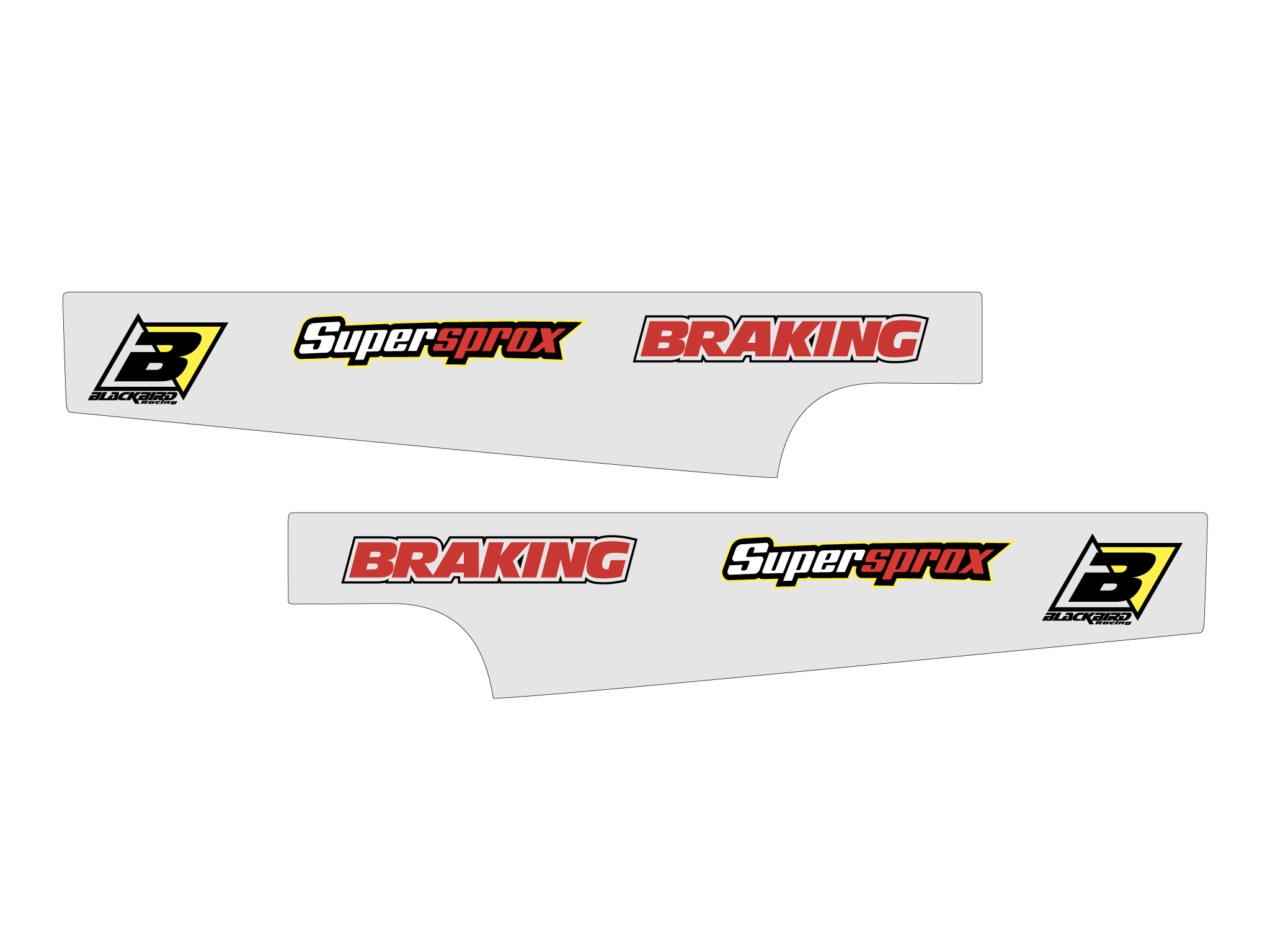 Swingarm decals Yamaha YZ 250 F (01-08) BL-5238N