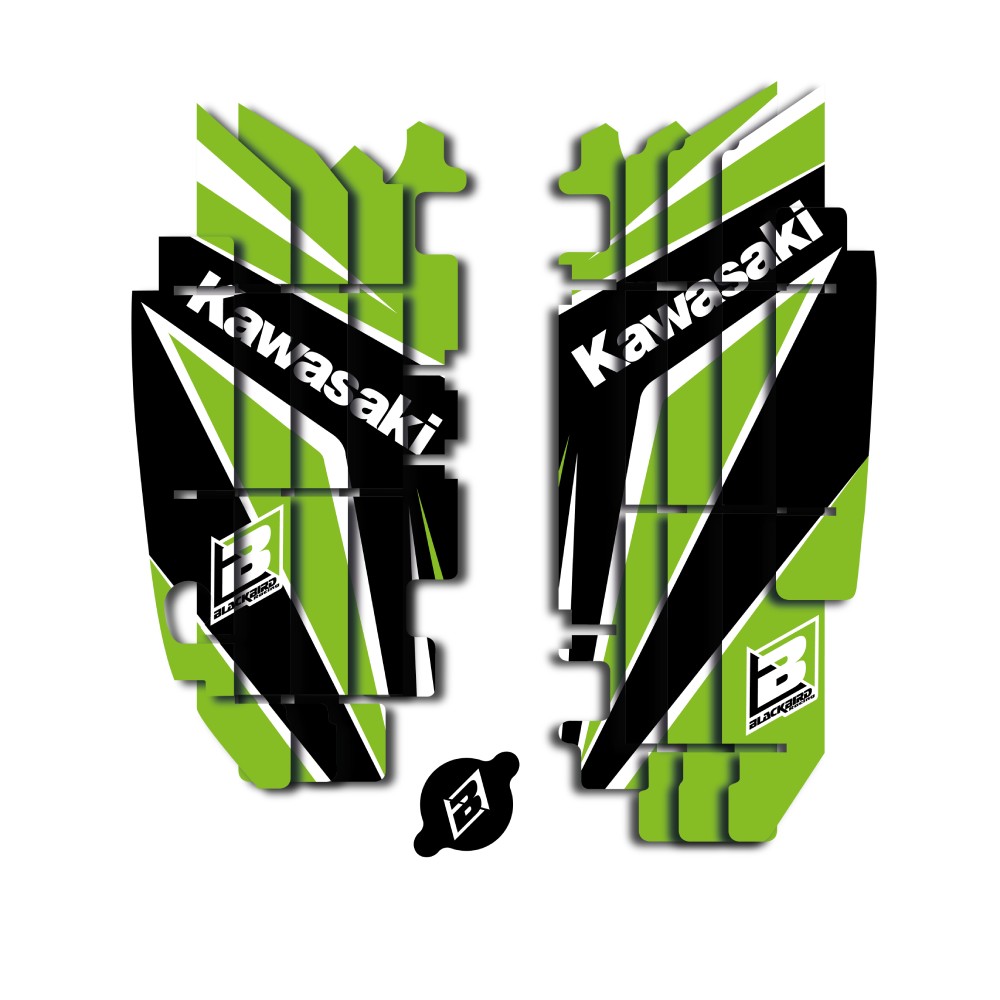 Radiator grille stickers Kawasaki KX 250 F (09-16) Dream 4 BL-A402N