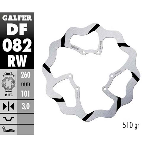 Brake disc Galfer Race Honda CRF 250 RX (19-25) front DF082RW
