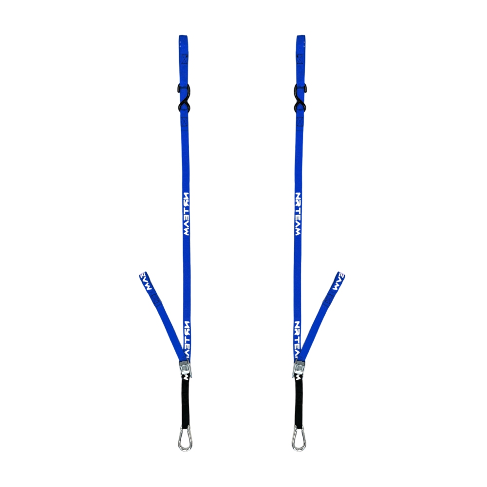 Pair of motorcycle straps Pull Up 25mm NRTeam blue DS89.PU10B