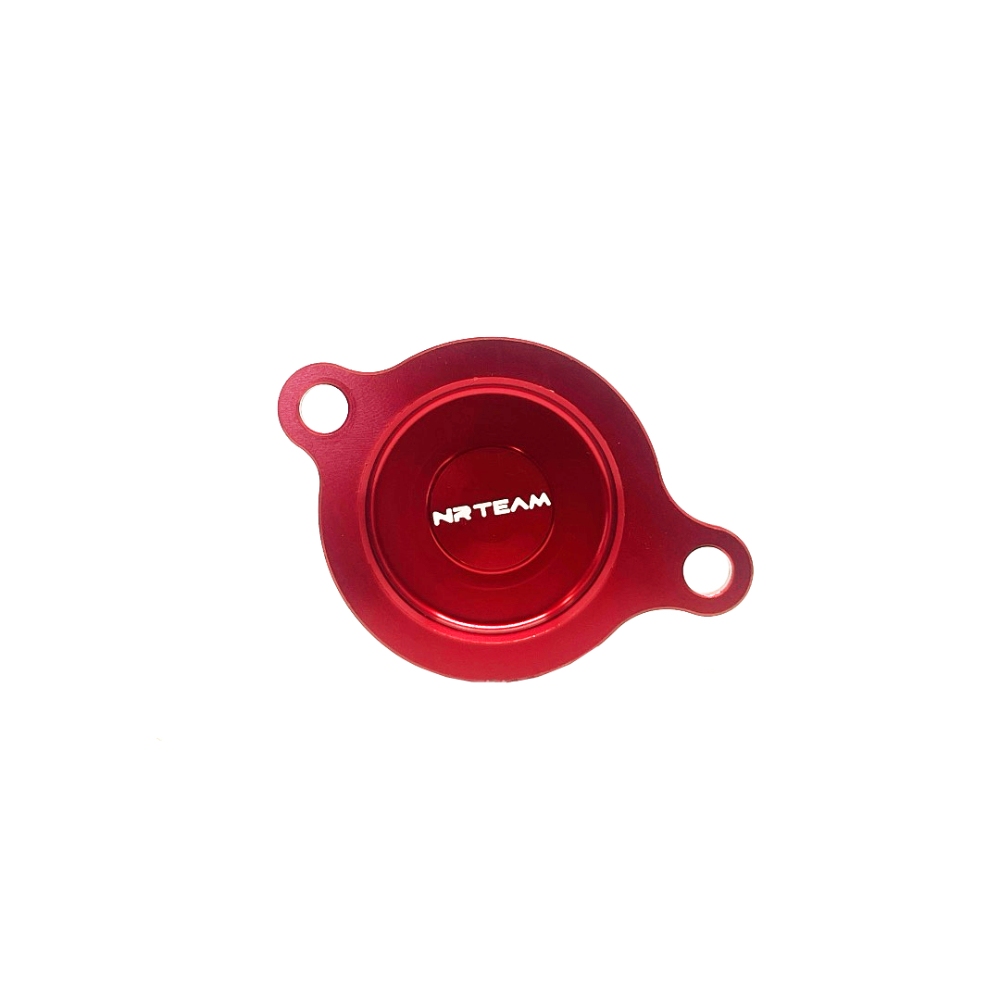 Oil filter cover Honda CRF 250 RX (19-26) red - NRTeam DS94.0023R
