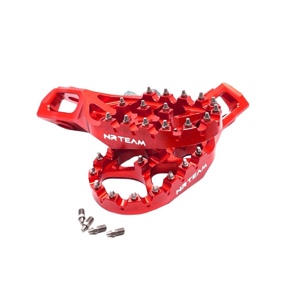 Footpegs Ergal KTM 85 SX (25-26) red DS98.7925R