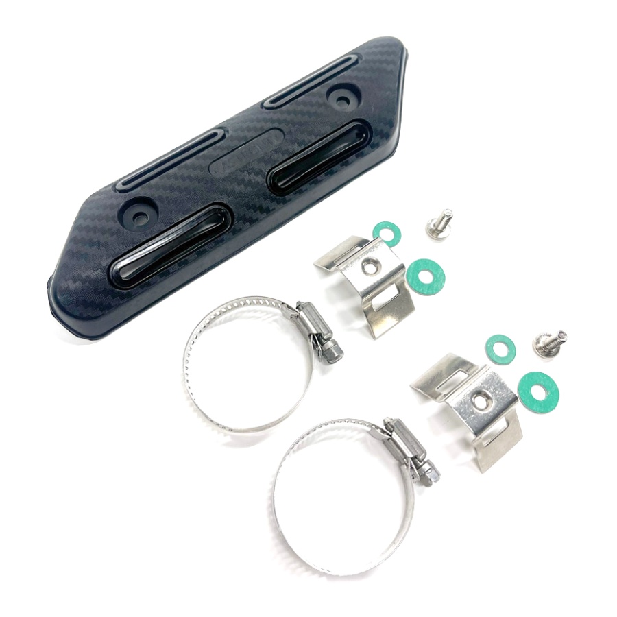 Universal carbon-look 4-stroke exhaust header guard Exed E-EXH-CN
