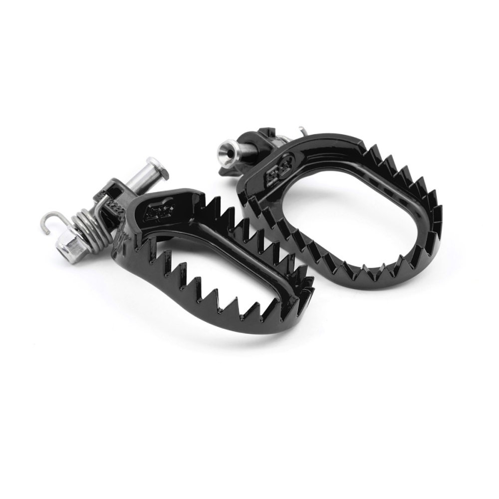 Footpegs steel S3 Beta Xtrainer 250 (17-26) standard black ESK-1232-B