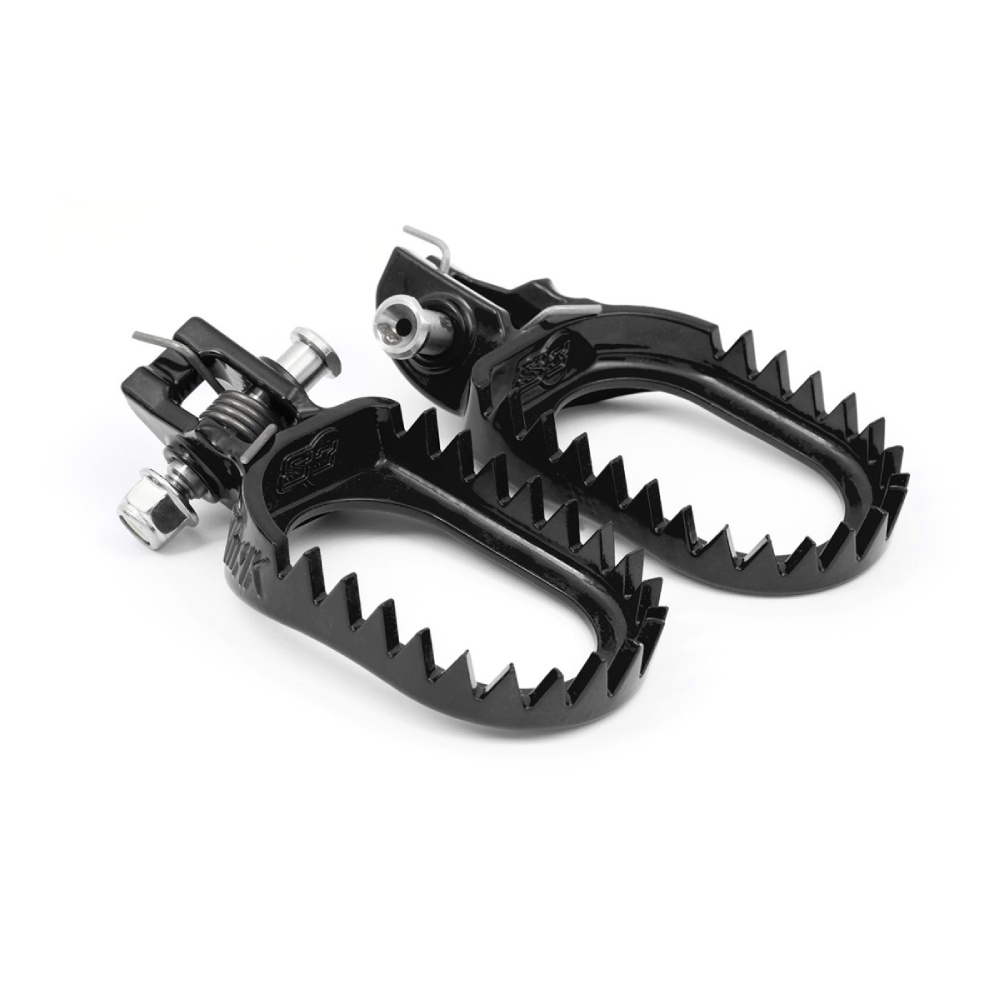Footpegs steel S3 Beta RR 430 (20-26) rear-set and angled black ESK-1385-B
