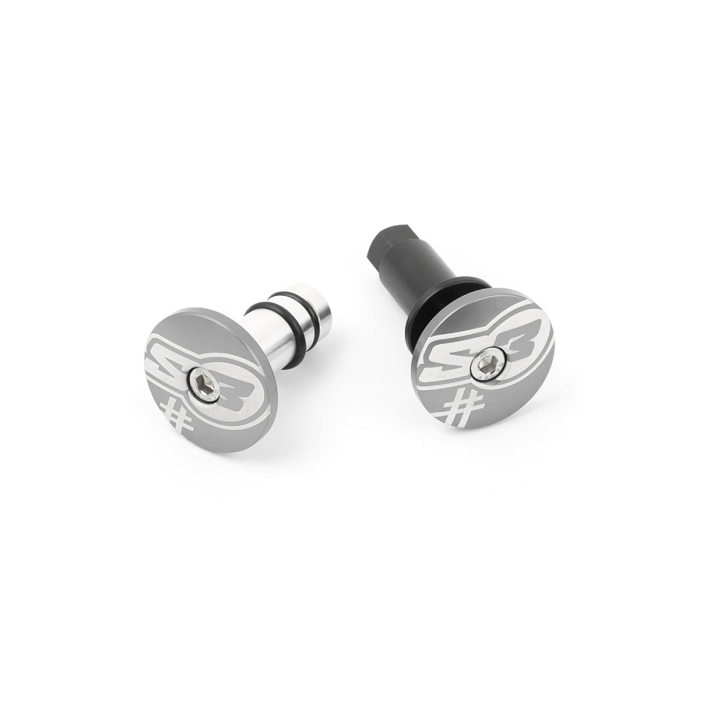 Pair of handlebar end caps S3 grey Five HA-END5-S