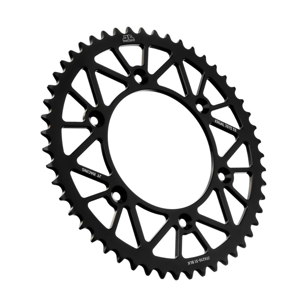 Rear sprocket JT ergal Beta Xtrainer 250 (17-25) 51 teeth black JTA210.51BLK
