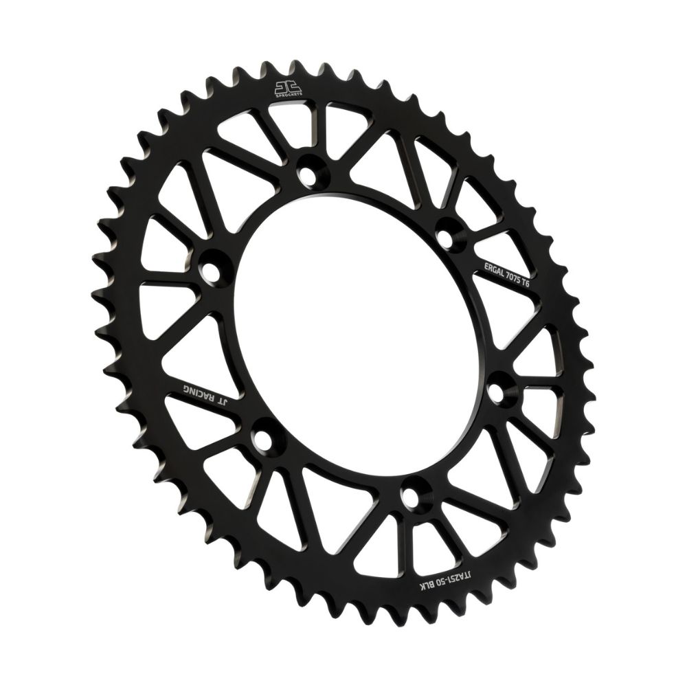 Rear sprocket JT ergal Fantic 450 XXF (22-25) 50 teeth black JTA251.50BLK