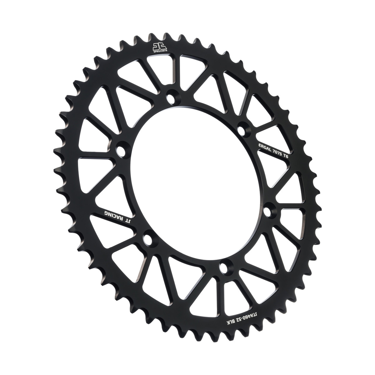 Rear sprocket JT ergal Kawasaki KX 500 (83-04) 52 teeth black JTA460.52BLK