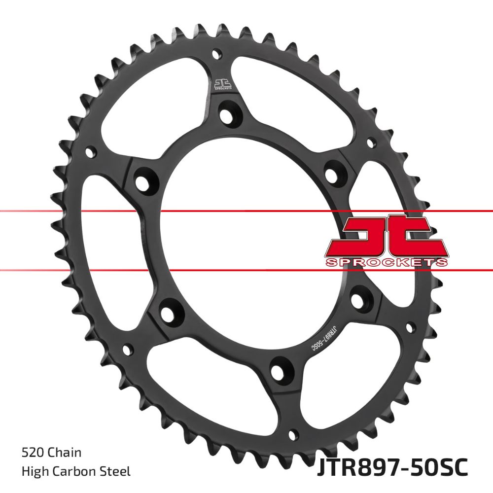 Rear sprocket JT steel Husaberg 390 FE (10-12) 50 teeth self-cleaning JTR897.50SC