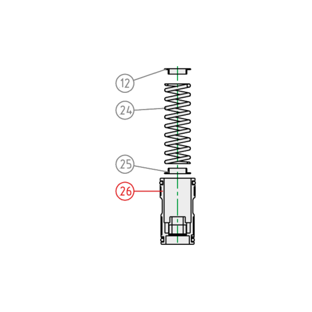 Free piston KYB Rieju 250 MR (21-25) - Complete K110260000901