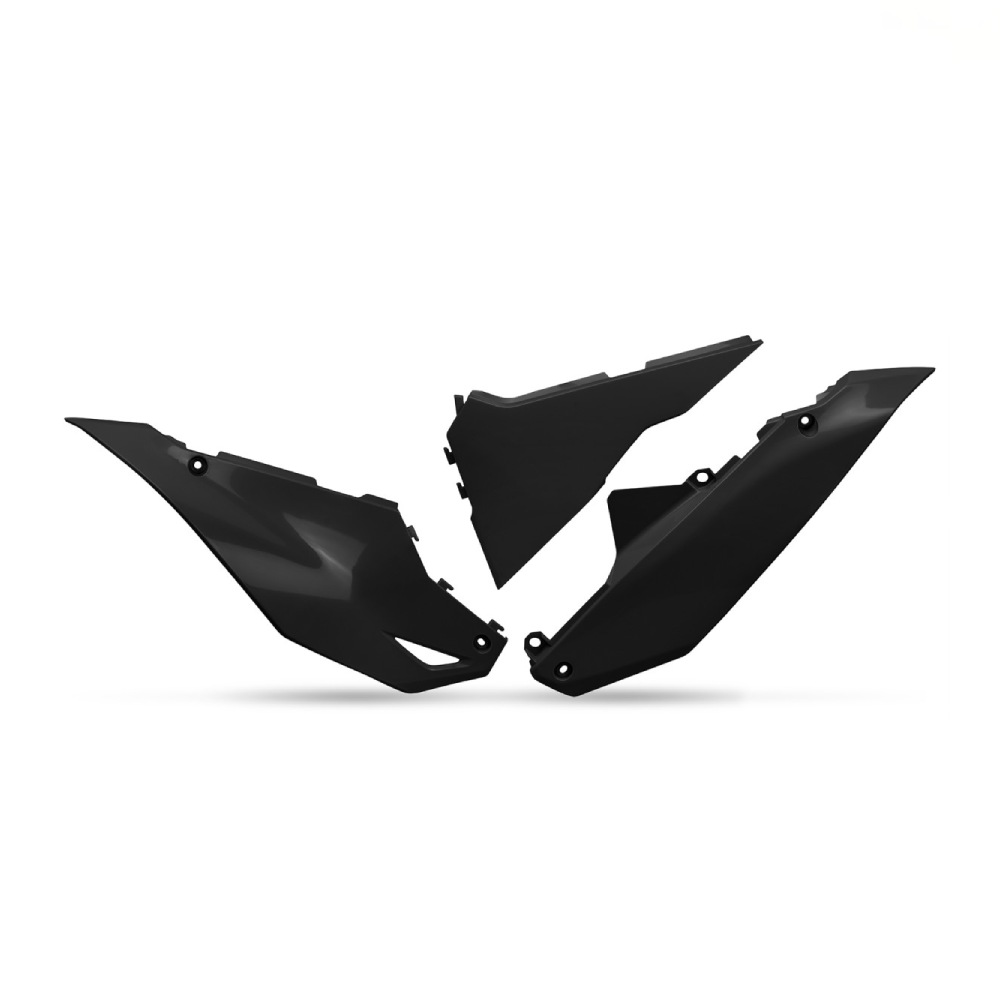 Side number plates Kawasaki KX 250 F (25-26) black KA04762-001