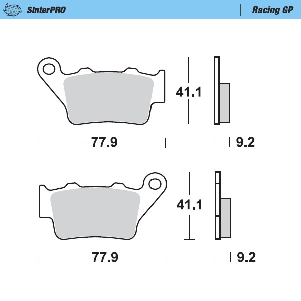 Brake pads Moto Master KTM 250 SX (96-02) rear GP MM-093212