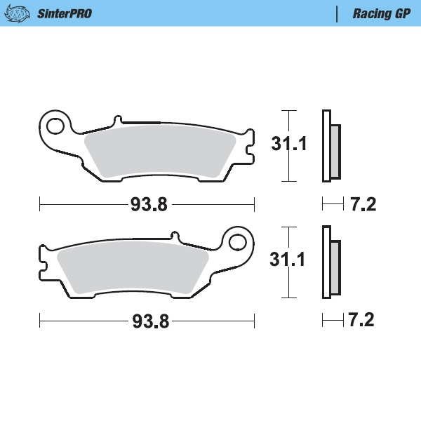 Brake pads Moto Master Yamaha YZ 250 (08-21) front GP MM-094912
