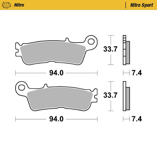 Brake pads Moto Master Fantic 300 XE (24-25) front nitro MM-099822