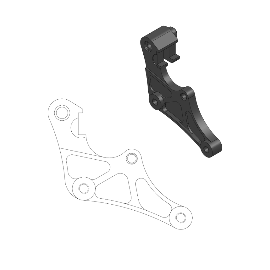 Spacer Yamaha YZ 125 (17-25) front 320 mm - Moto Master MM-211074