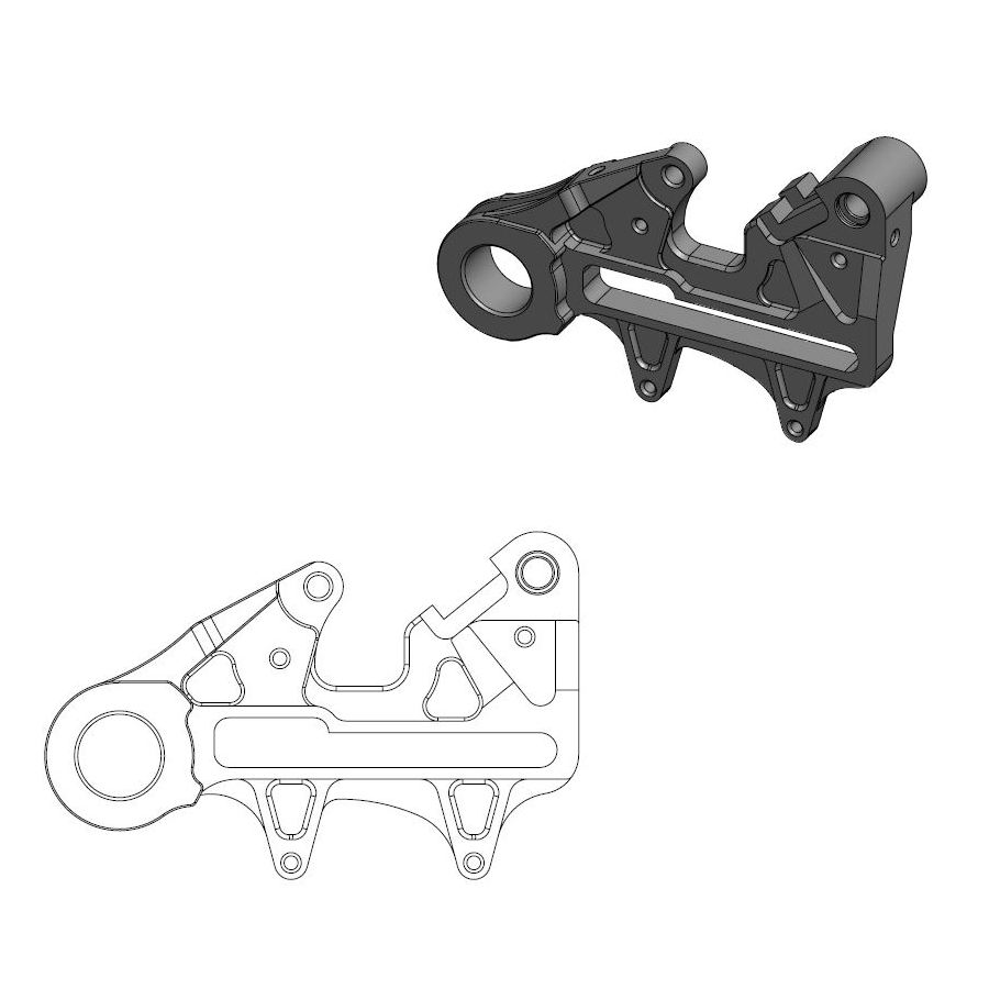 Spacer Gasgas 450 MC-F (21-23) rear 240 mm - Moto Master MM-211085
