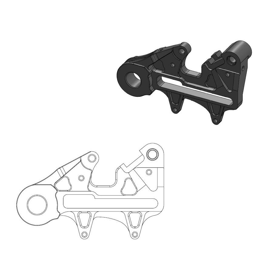 Spacer Husaberg 125 TE (12-14) rear 240 mm - Moto Master MM-211109