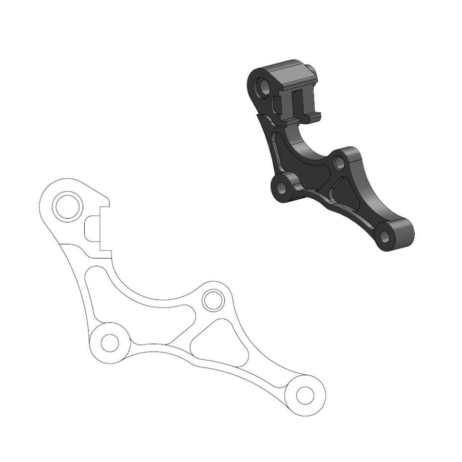 Spacer Honda CRF 450 RX (19-25) front 320 mm - Moto Master MM-211119