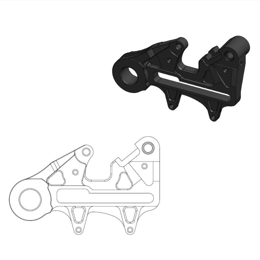Spacer KTM 250 EXC (24-25) rear 240mm - Moto Master MM-211133