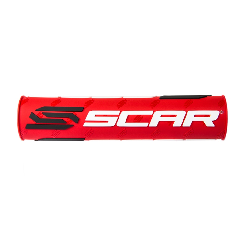 Handlebar pad Scar red and white - Handlebar with crossbar MSXR