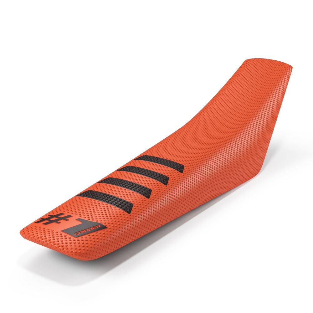 Universal seat cover Onegripper - Ribbed orange and black OSC02-OEBL