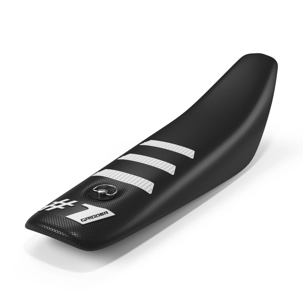 Universal seat cover Onegripper - Mini Light Rib black and white OSC03-M-BLWH