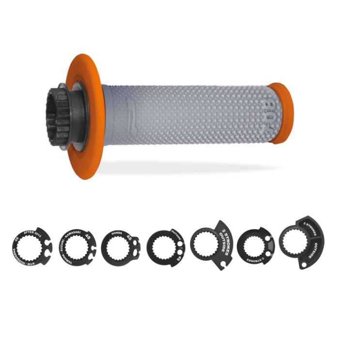 Pair of Grips Lock-On Pro Grip 708 - orange grey Pair of Grips Lock-On Pro Grip 708 - orange grey