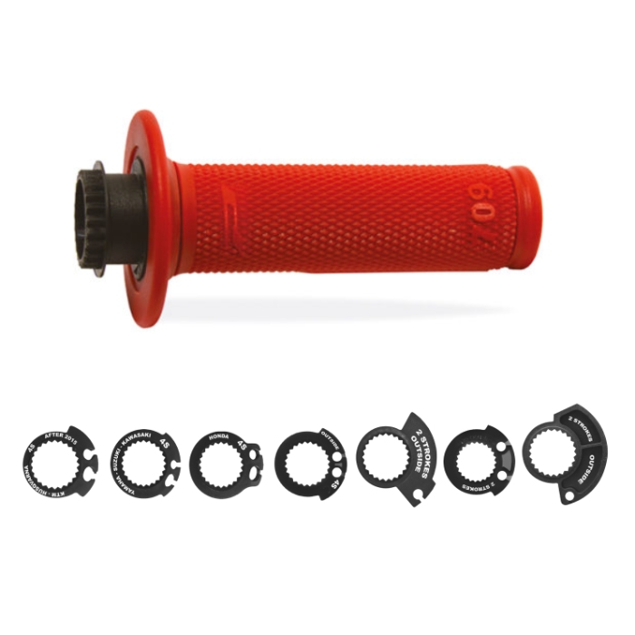 Pair of Grips Lock-On Pro Grip 709 - red PG-709-107