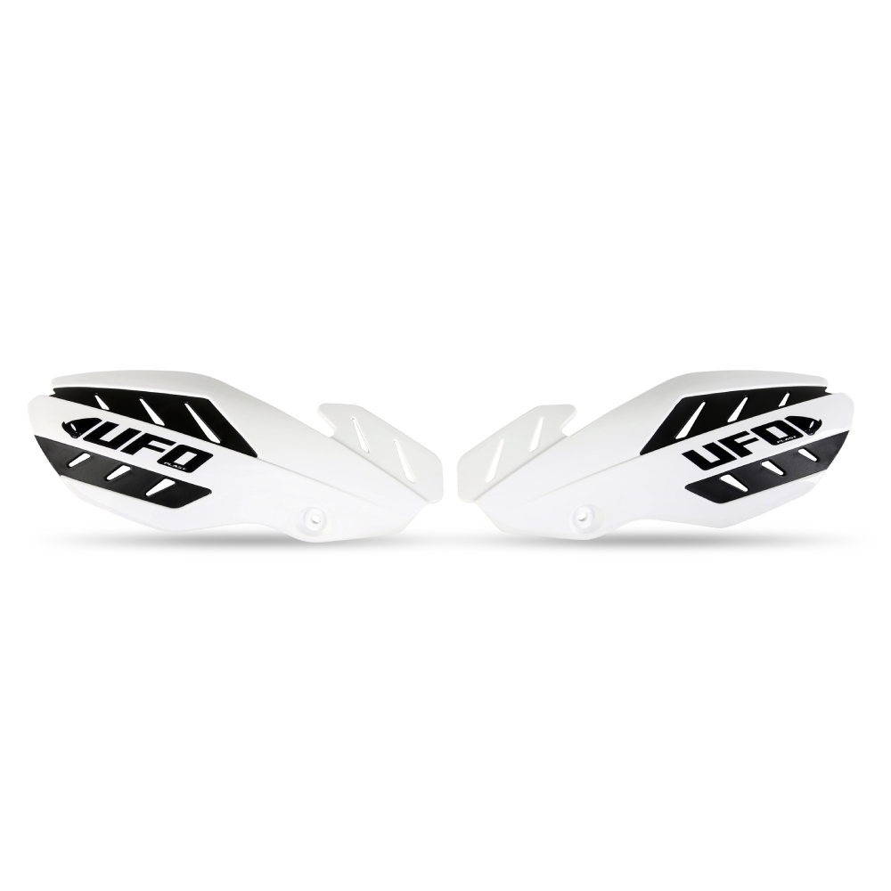 Pair of handguards UFO FLAME white Pair of handguards UFO FLAME white