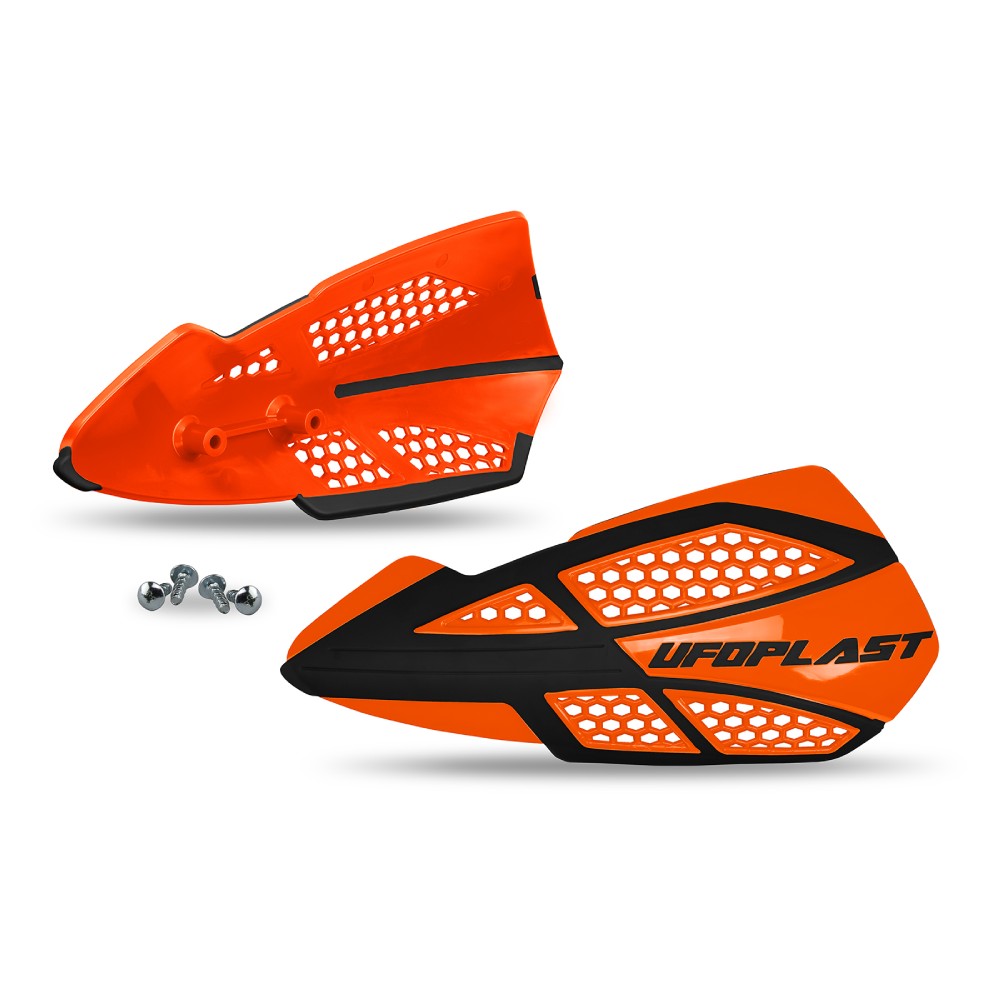 Pair of handguards UFO VOYAGER for lever mounts orange PM01668-127
