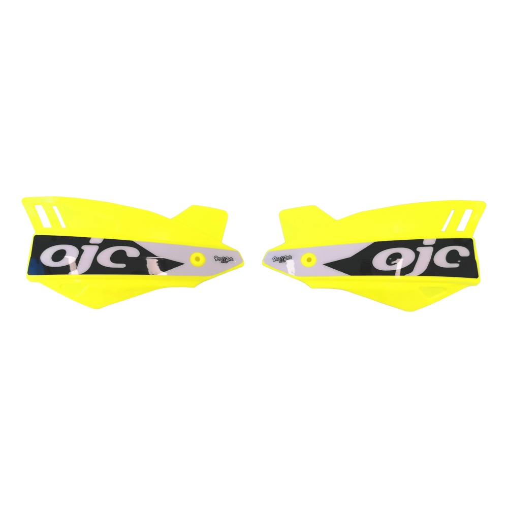 Pair of handguards OJC SHARK universal neon yellow (white sticker) Pair of handguards OJC SHARK universal neon yellow (white sticker)