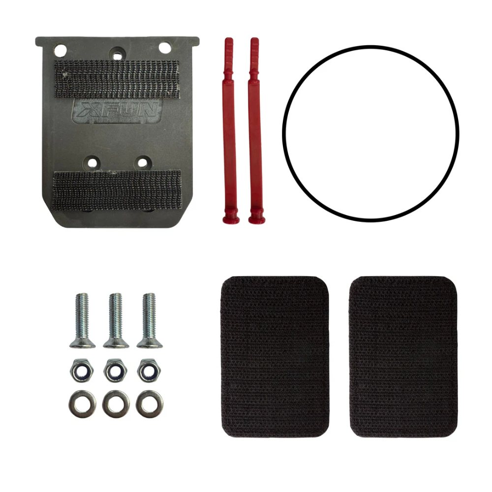 Quick-release license plate holder with Velcro Quick-release license plate holder with Velcro