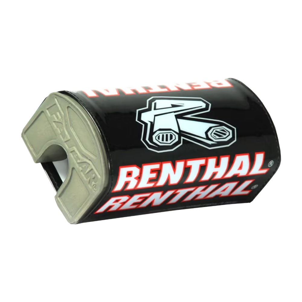 Handlebar pad Renthal black and red - Handlebar without crossbar R-P305