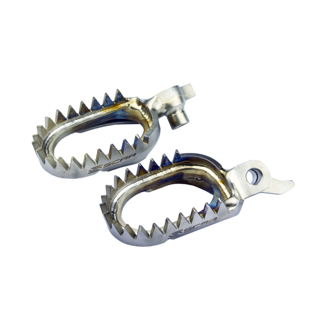 Footpegs titanium Scar Fantic 450 XXF (23-25) Anti-Mud S1517AM