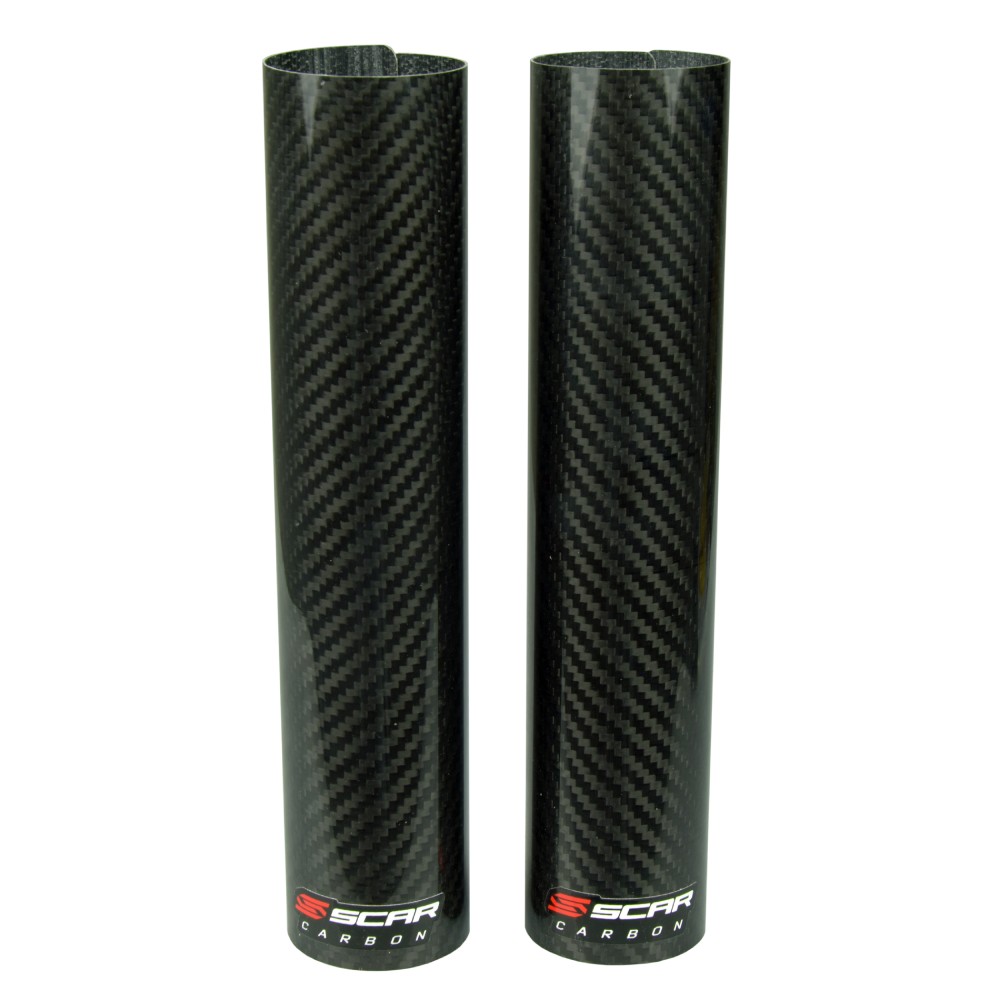 Pair of carbon lower fork guards 240x52 mm Scar SFWLB