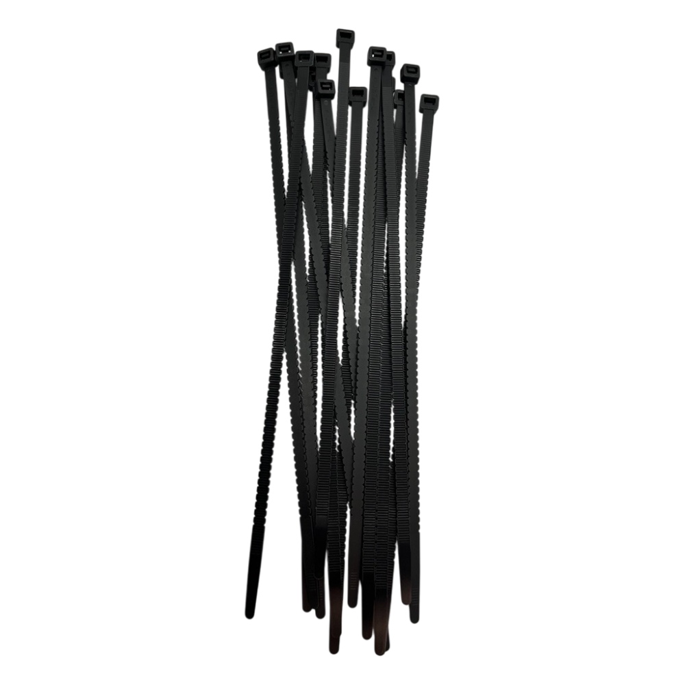 Reusable nylon zip ties NRTeam 8 x 360 mm black TCTN.360