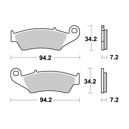Brake pads WRP Beta Xtrainer 250 (17-25) front standard WG-7294-F4